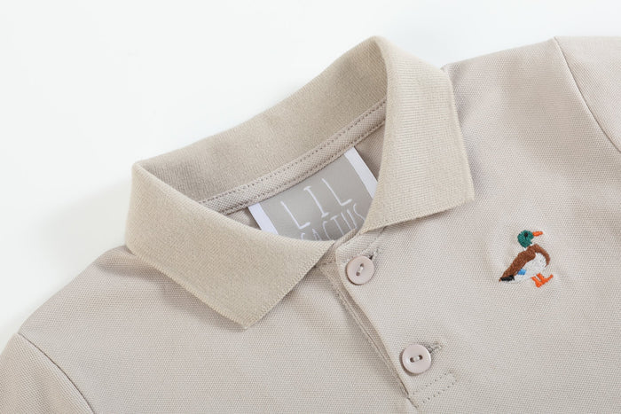 Light Brown Mallard Golf Shirt - Lil Cactus