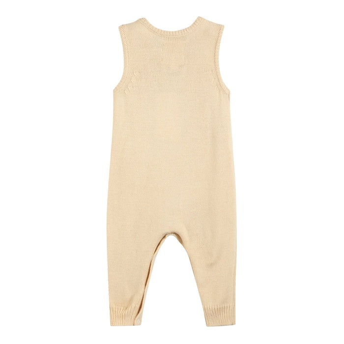 Light Brown Pumpkin Knit Romper - Lil Cactus