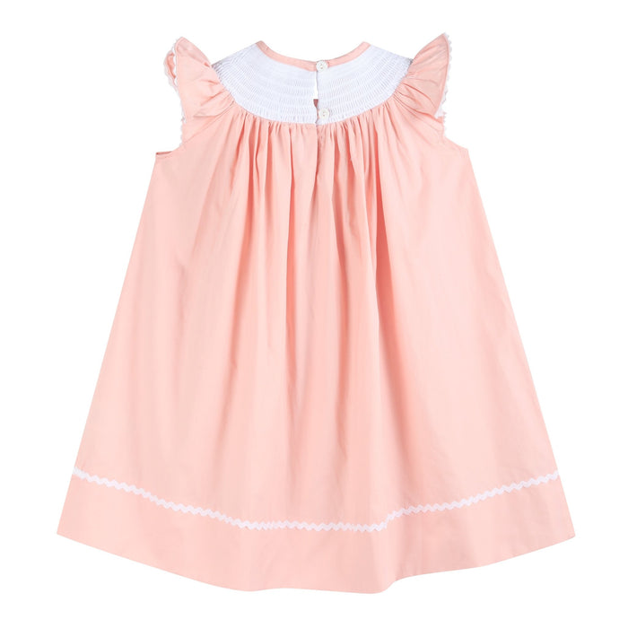 Light Pink Easter Smocked Bishop Dress - Lil Cactus