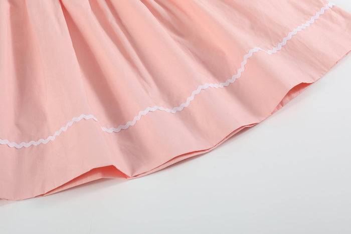 Light Pink Easter Smocked Bishop Dress - Lil Cactus