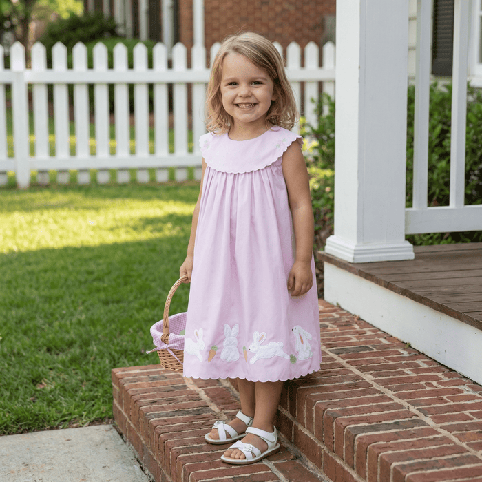 Light Purple Bunny and Flowers Dress - Lil Cactus