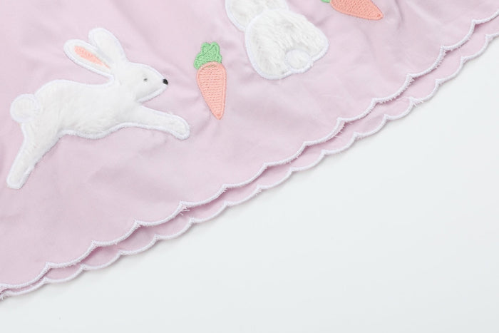 Light Purple Bunny and Flowers Dress - Lil Cactus