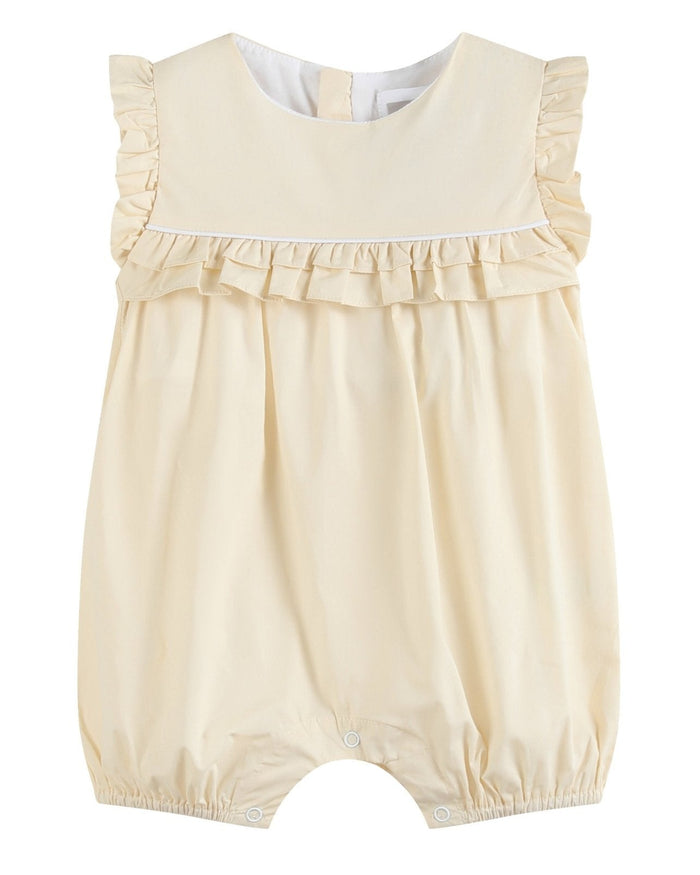 Light Yellow Ruffle Jumper Romper - Lil Cactus