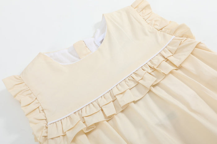Light Yellow Ruffle Jumper Romper - Lil Cactus