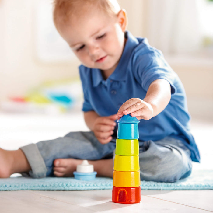Lighthouse Wooden Rainbow Stacker - Babies in Bloom