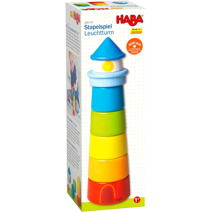 Lighthouse Wooden Rainbow Stacker - Babies in Bloom