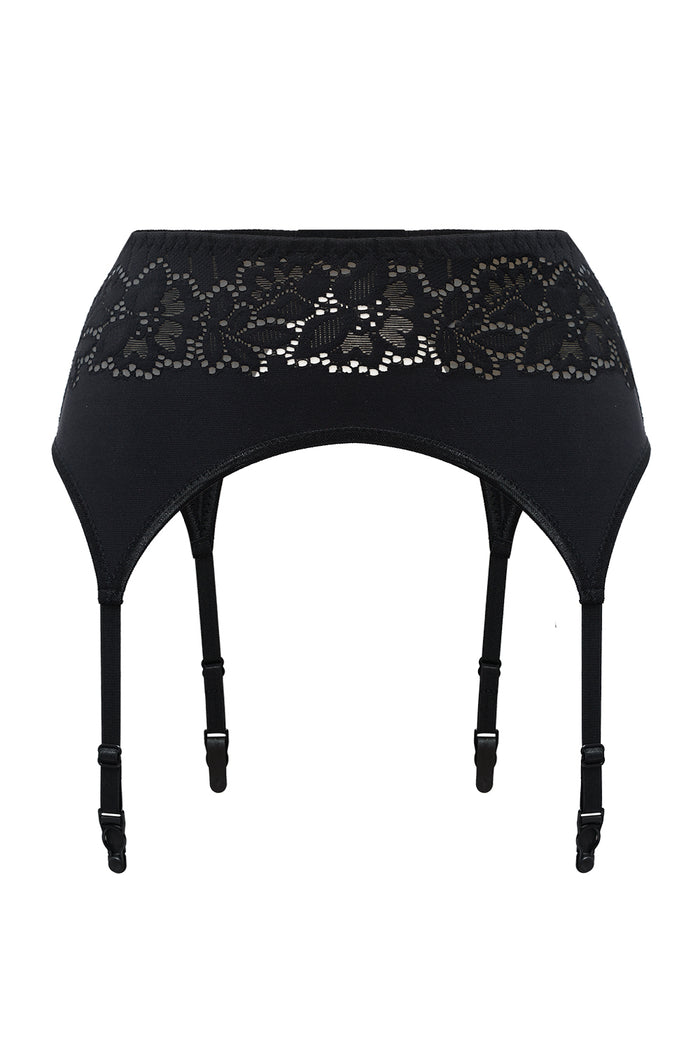 Lindy black garter belt