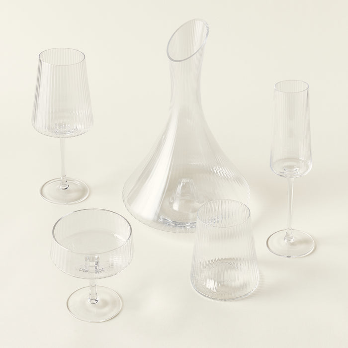 Linea Textured Drinking Glass