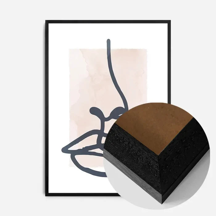 21x30cm | 8¼ x 11¾in / Black Wood Frame