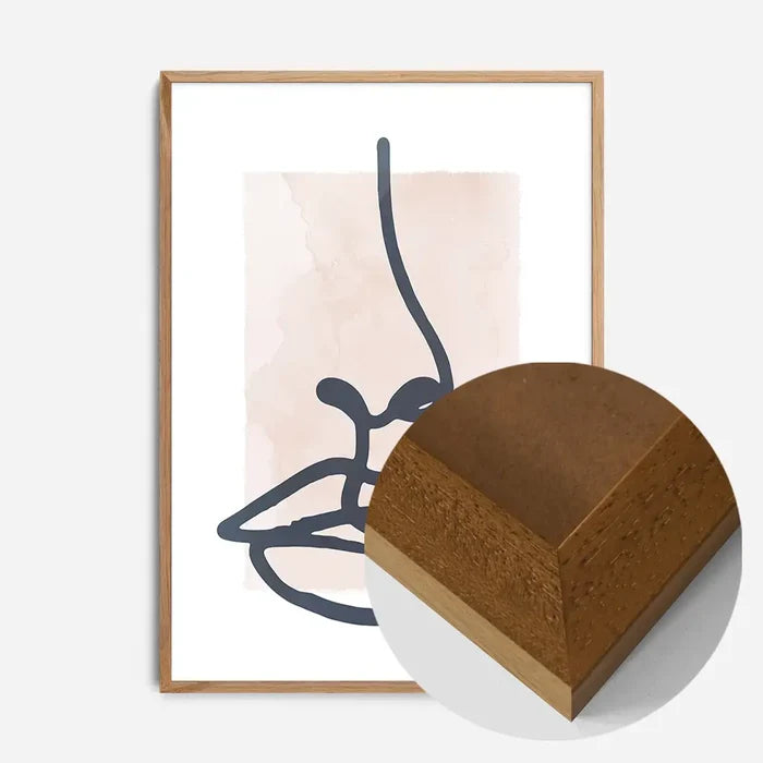 21x30cm | 8¼ x 11¾in / Oak Wood Frame