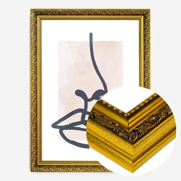 21x30cm | 8¼ x 11¾in / Gold Ornate Frame