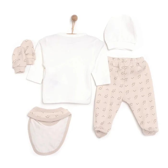 Little Life Boy 5 Piece Newborn Set - Light Brown Light Brown - ebebek