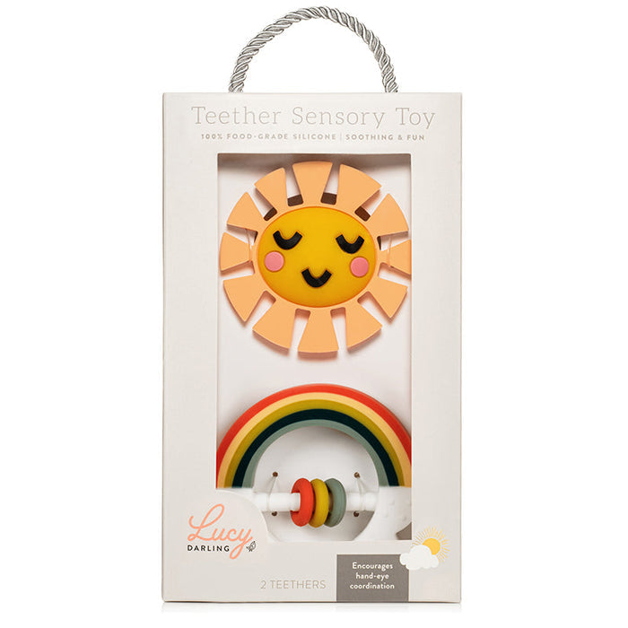 Little Rainbow Baby Teether Toy Set - Babies in Bloom