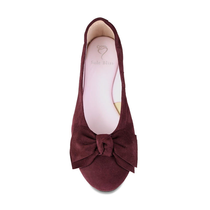 Lola: Plum Suede Shoes Sole Bliss