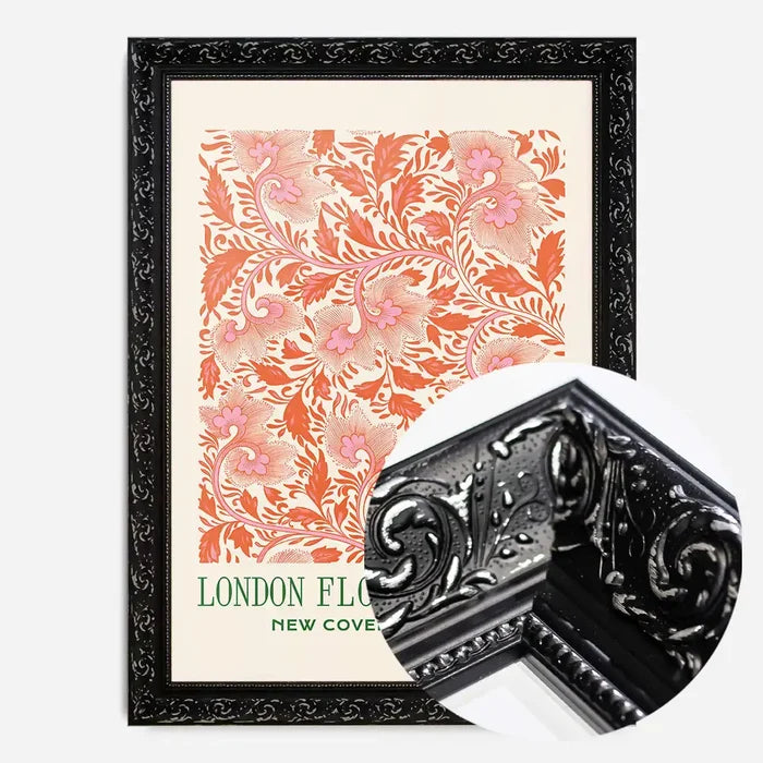 21x30cm | 8¼ x 11¾in / Black Ornate Frame