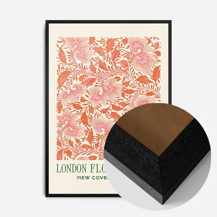 21x30cm | 8¼ x 11¾in / Black Wood Frame
