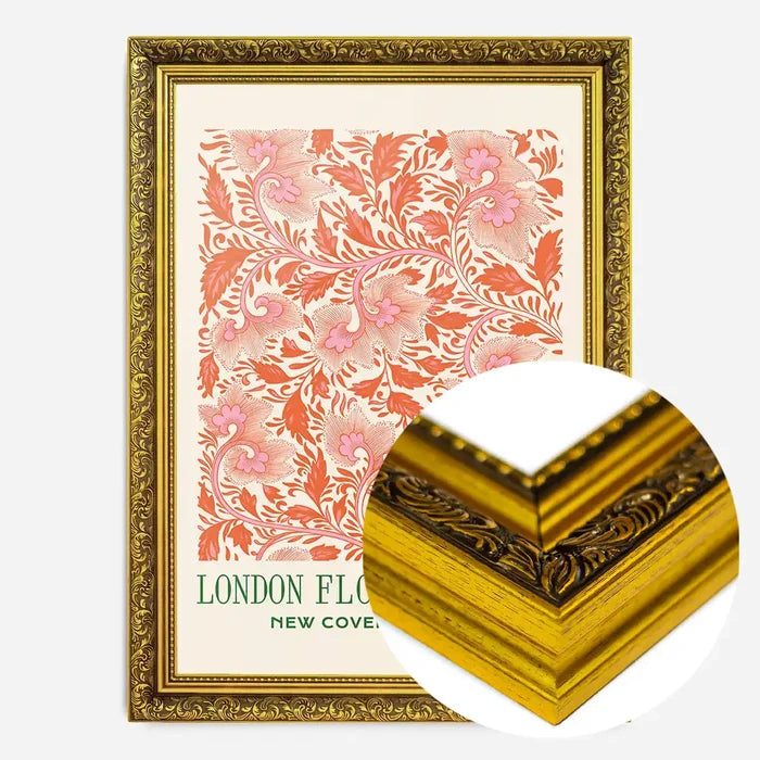 21x30cm | 8¼ x 11¾in / Gold Ornate Frame