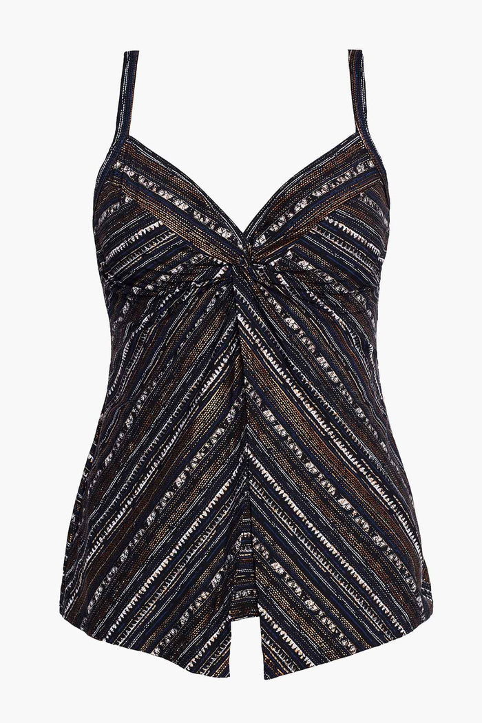 Love Knot Tankini Top in Cypher