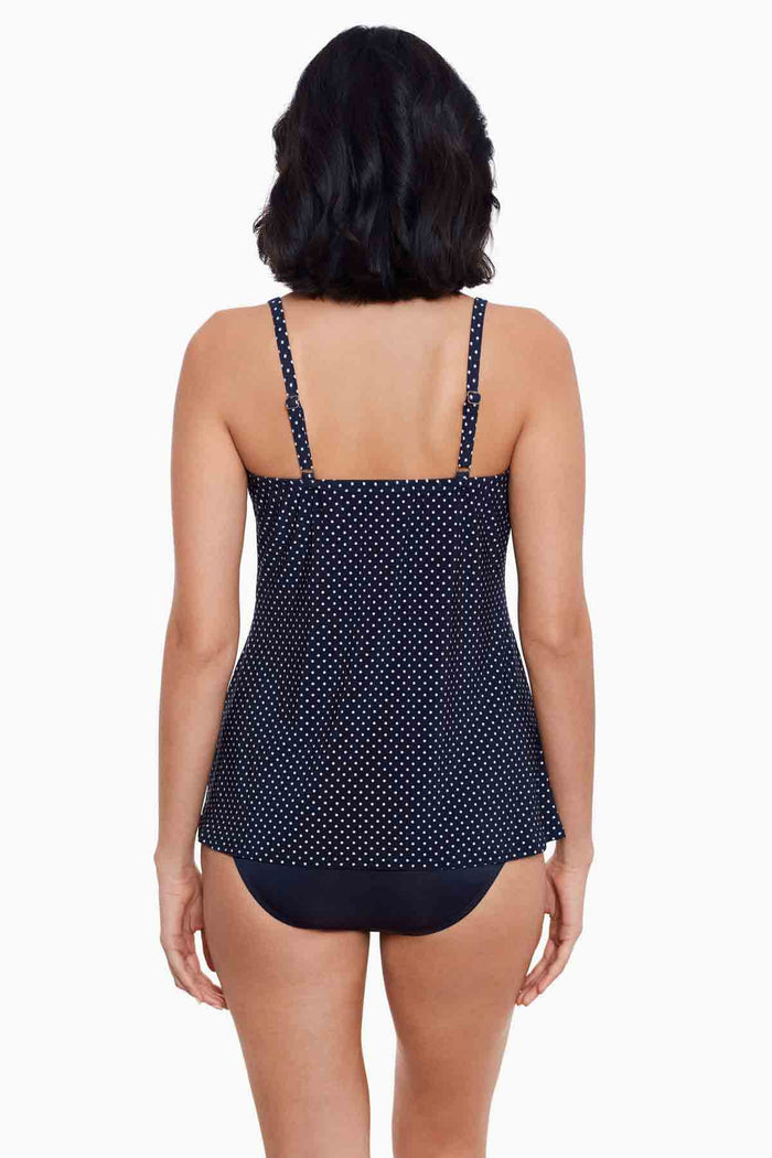 Love Knot Tankini Top in Pin Point