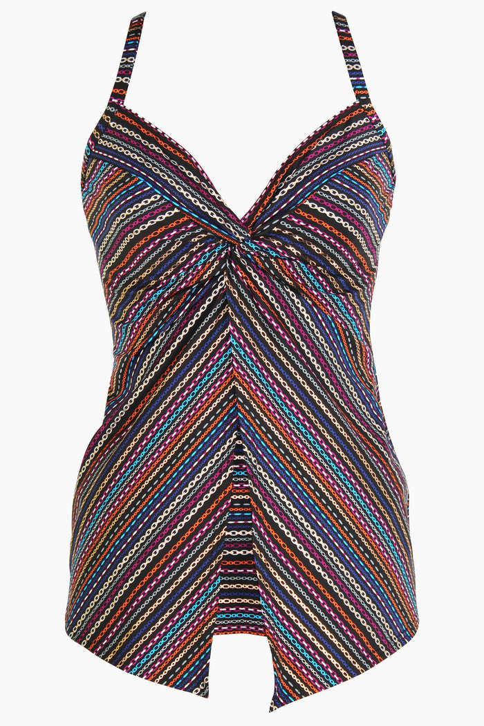 Love Knot Tankini Top in Shimmer Links