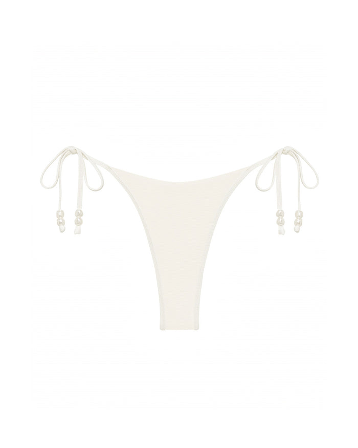 LSPACE Lucia bikini bottom in cream, off-model flat lay.
