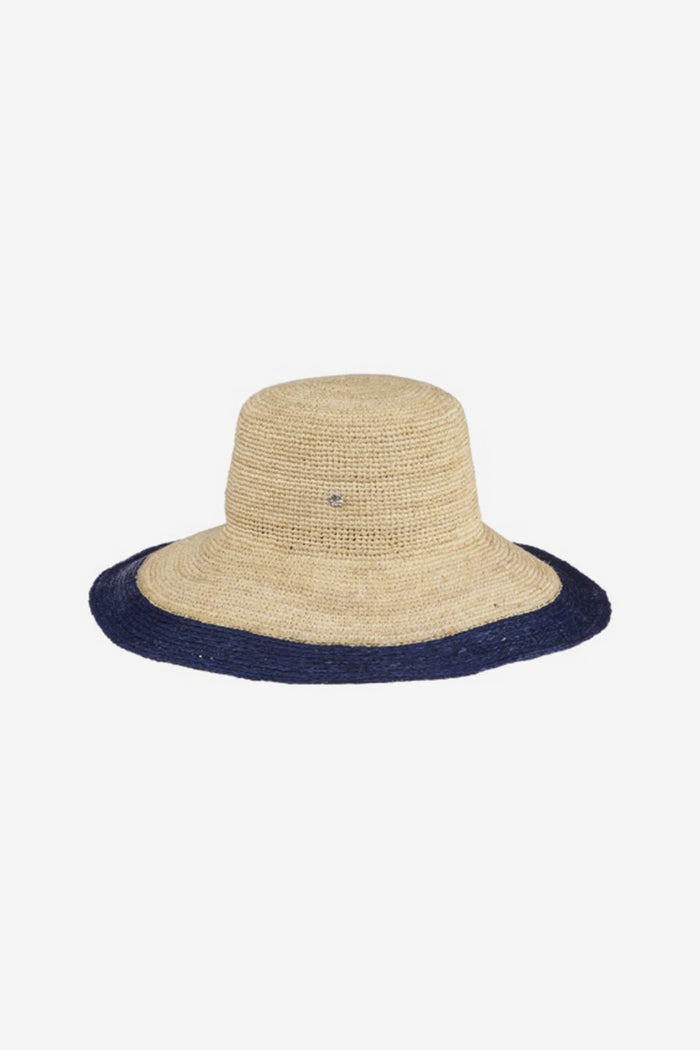 Lucia Standard Brim Hat in Navy