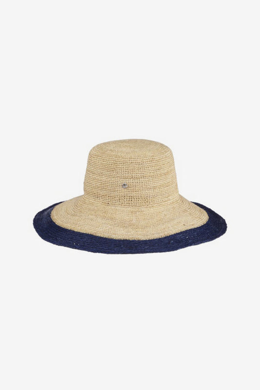 Lucia Standard Brim Hat in Navy