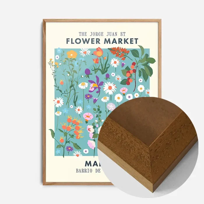 21x30cm | 8¼ x 11¾in / Oak Wood Frame