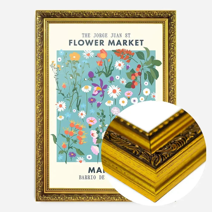 21x30cm | 8¼ x 11¾in / Gold Ornate Frame