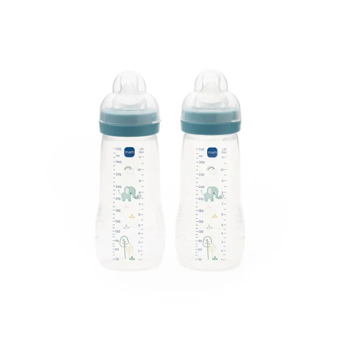 MAM Easy Active Bottle 330ml Pack of 2 - Blue Blue - ebebek - Christmas
