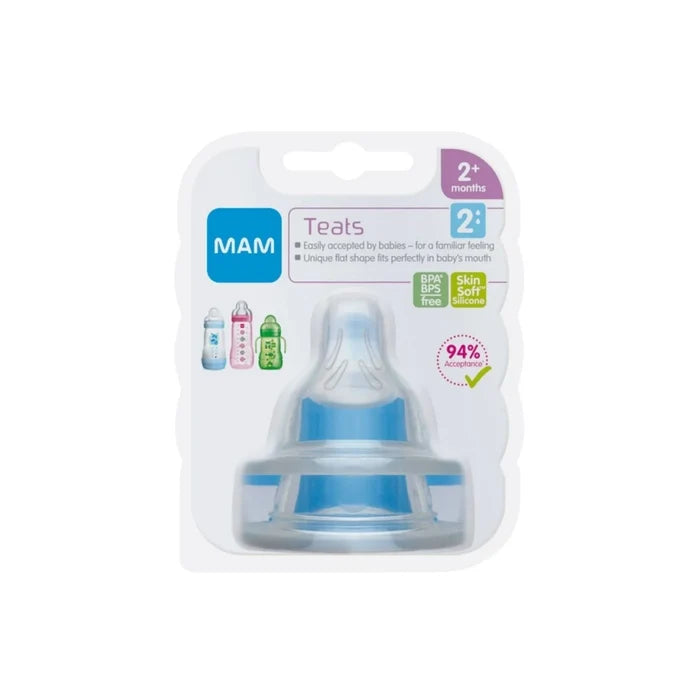 MAM SkinSoft Silicone Teat Medium Flow Pack of 2 - ebebek - Black Friday