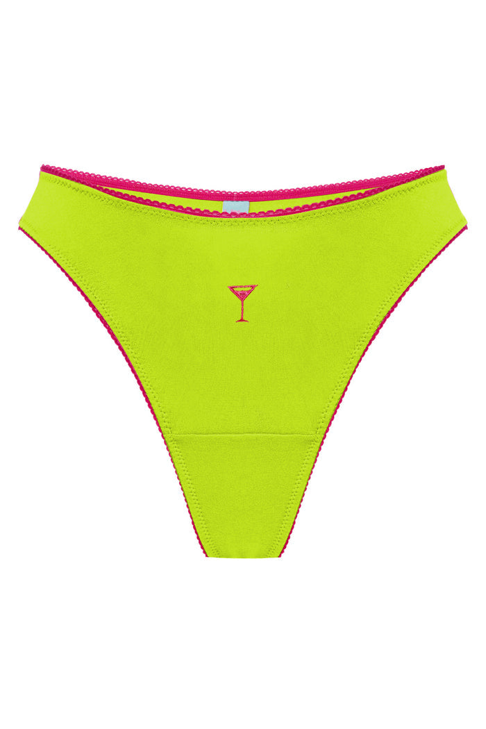 Mandy Party Lime thongs