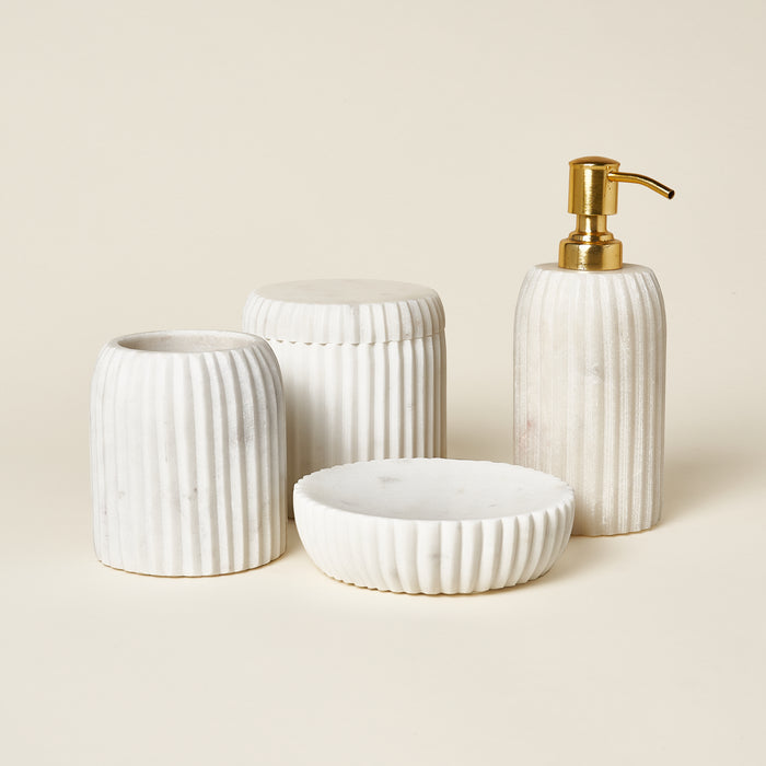 Marla Marble Lidded Canister