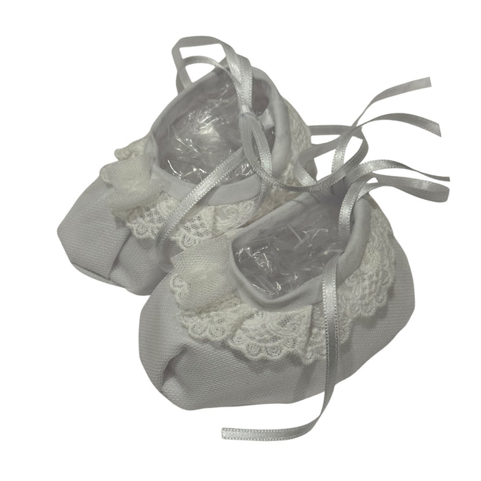Marlo White Lace Pre-Walker Booties