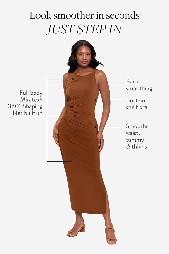 Maxi Shaping Dress in Bronze