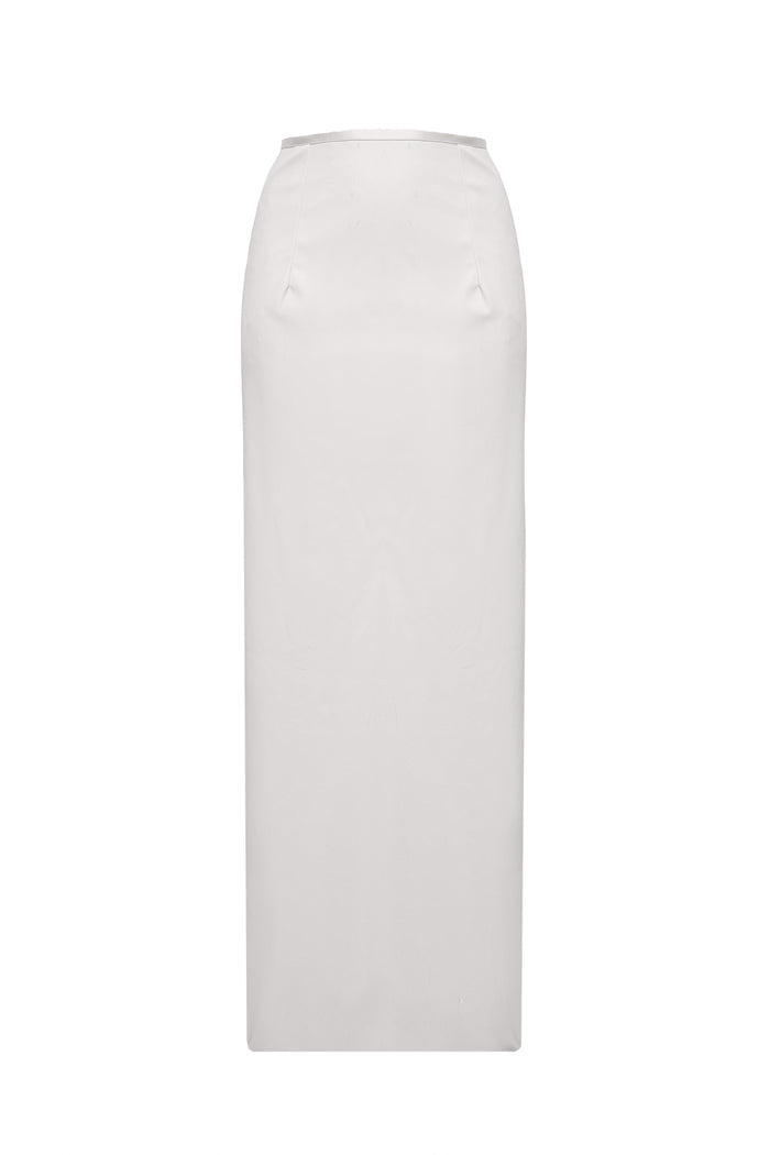 Melody White midi skirt for YULIA NELSON