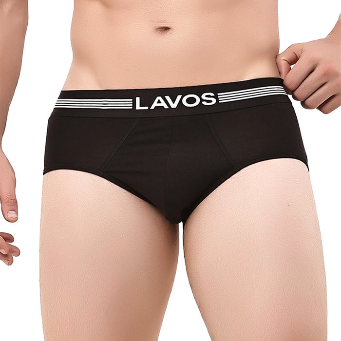 Men's Bamboo Cotton Solid Brief - Ultra Soft, Breathable & Anti-Odour