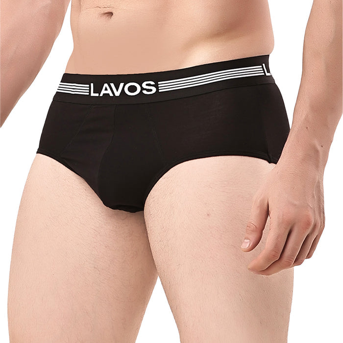 Men's Bamboo Cotton Solid Brief - Ultra Soft, Breathable & Anti-Odour