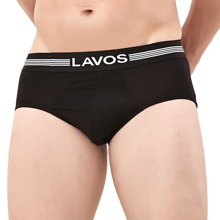 Men's Bamboo Cotton Solid Brief - Ultra Soft, Breathable & Anti-Odour