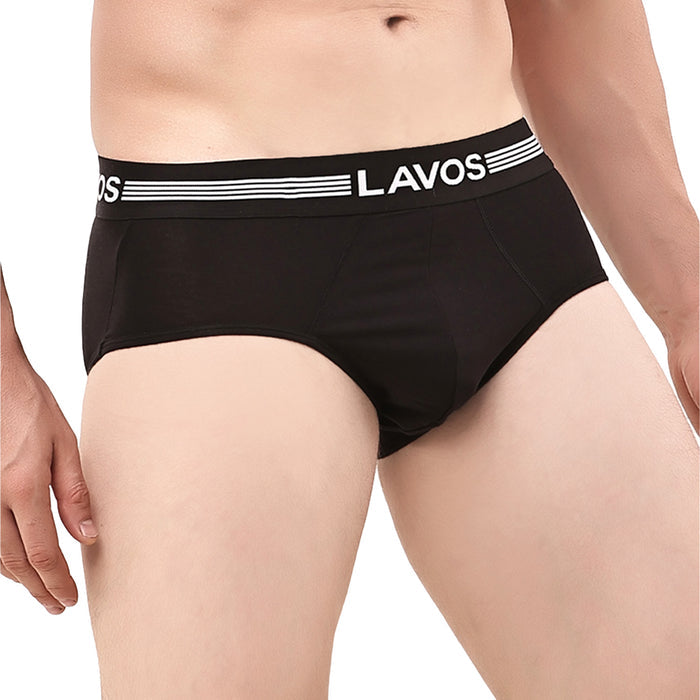Men's Bamboo Cotton Solid Brief - Ultra Soft, Breathable & Anti-Odour