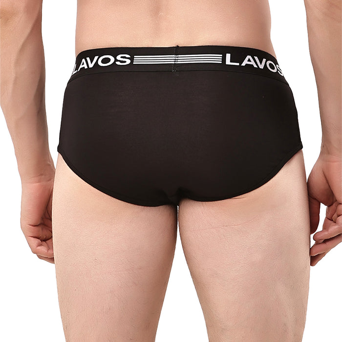 Men's Bamboo Cotton Solid Brief - Ultra Soft, Breathable & Anti-Odour