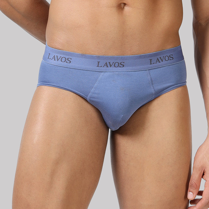 Men’s Solid Brief with Classic Fit & Reliable Support