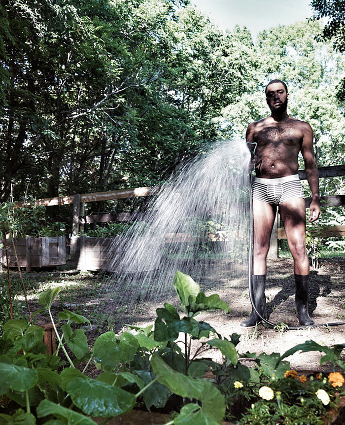 Men's  Striped Hemp Boxer Brief