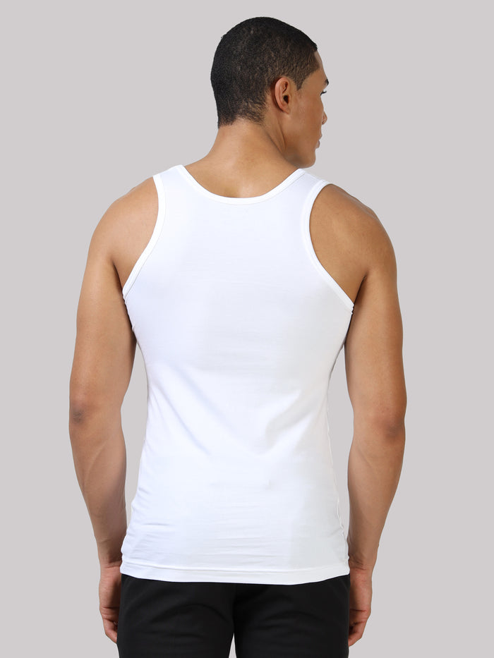Men’s White Vest for Daily Comfort & Easy Layering