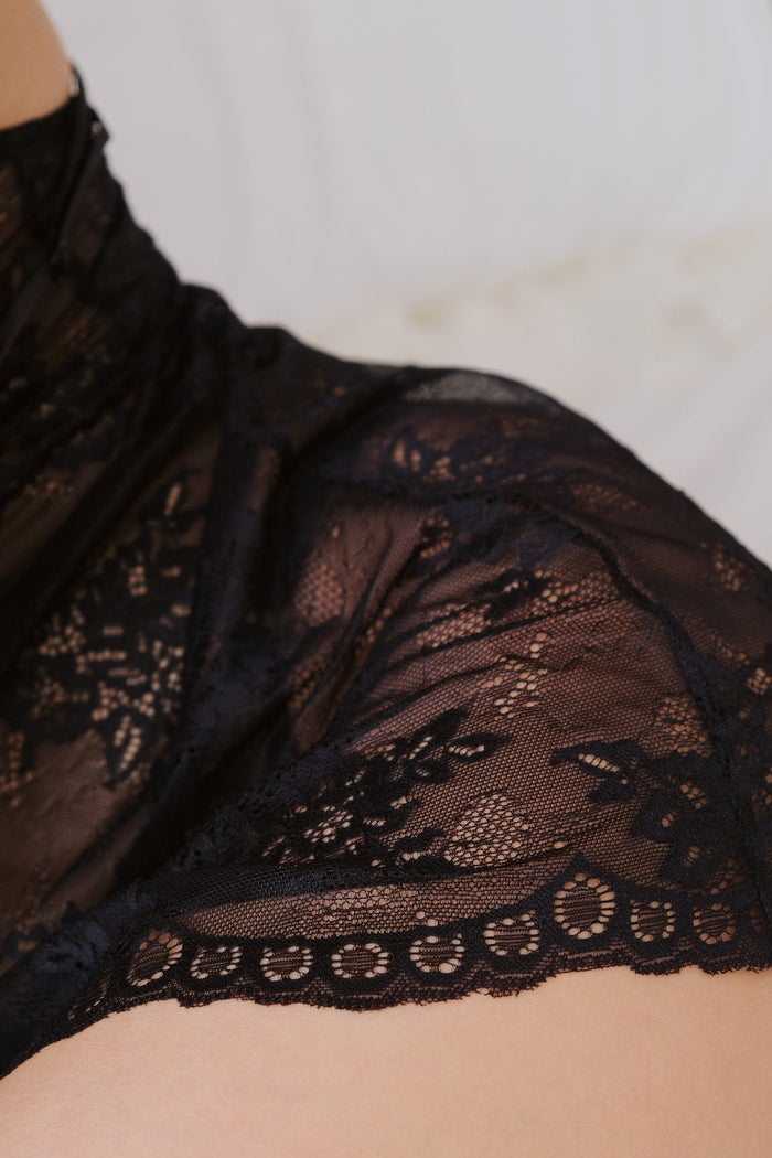 Merci black mini lounge dress