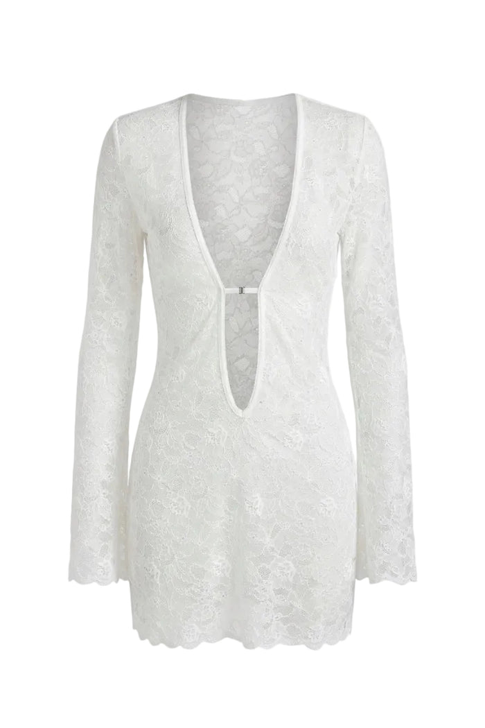 Merci ivory mini resort dress