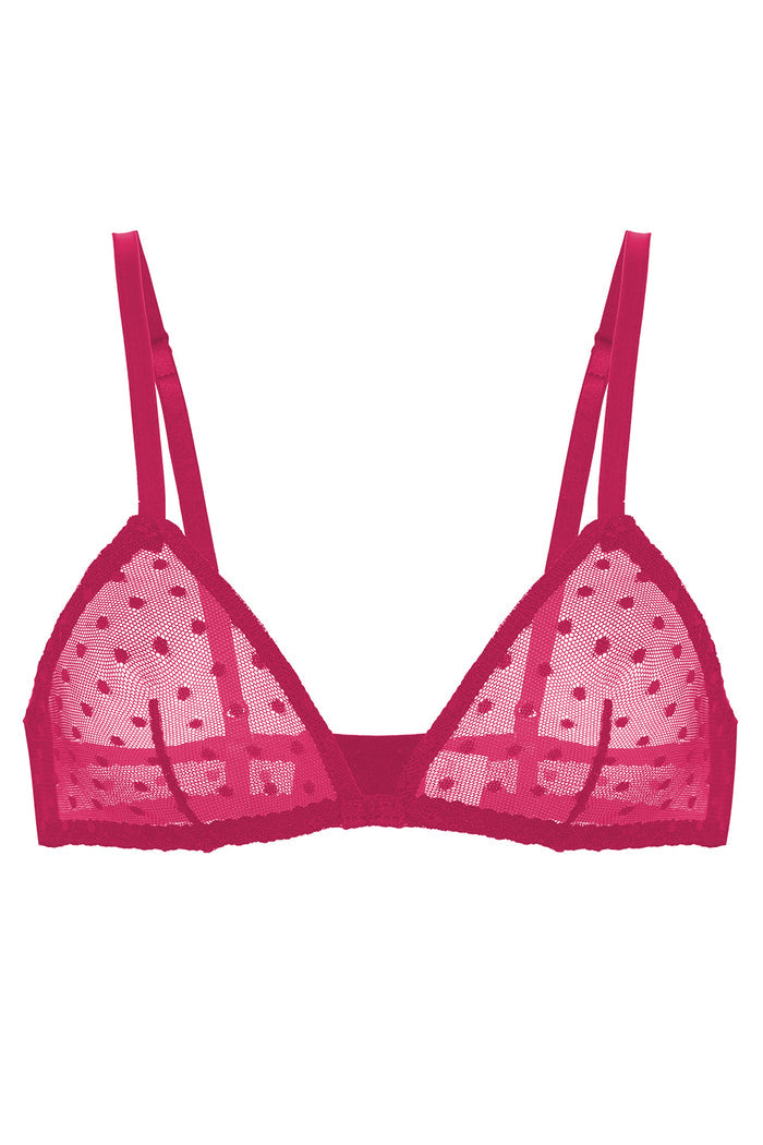 Mimi Fuchsia dots soft bra