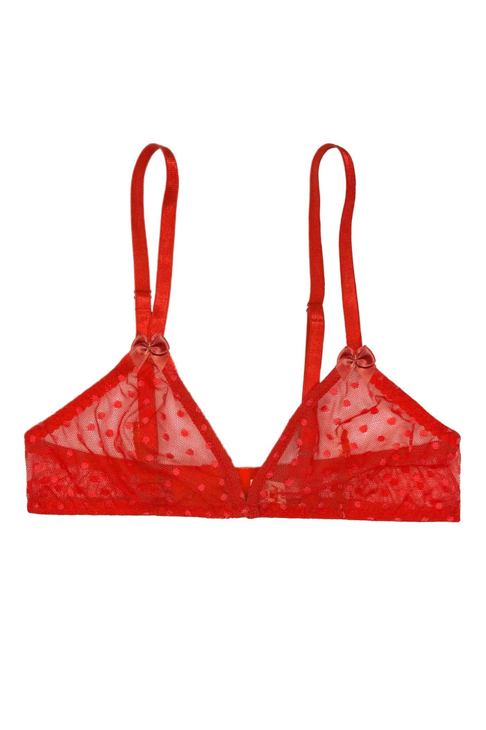 Mimi Tangerine dots soft bra - yesUndress
