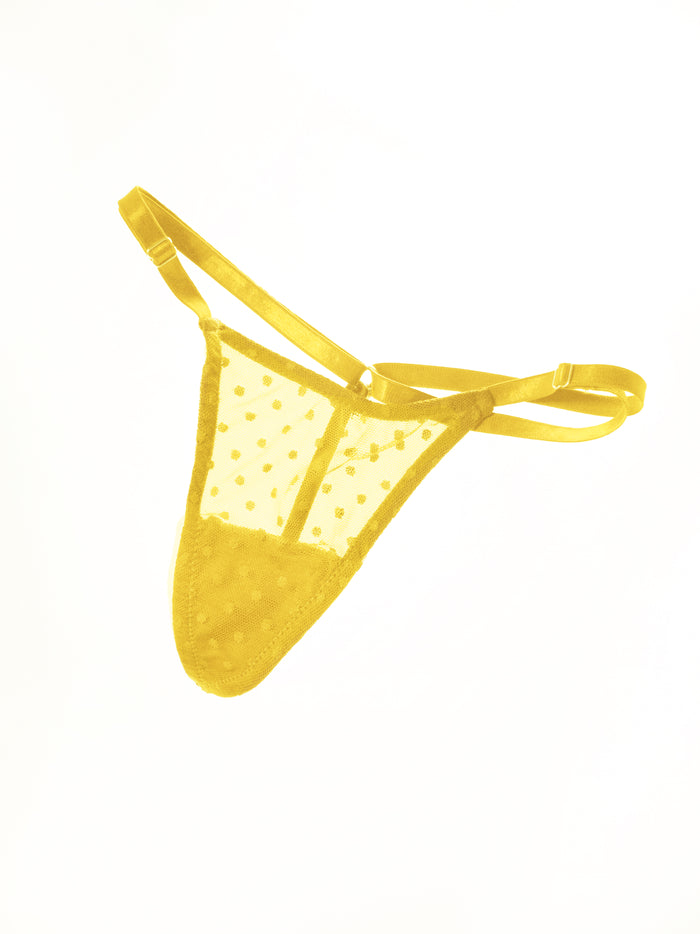 Mimi Yellow dots ultra thongs