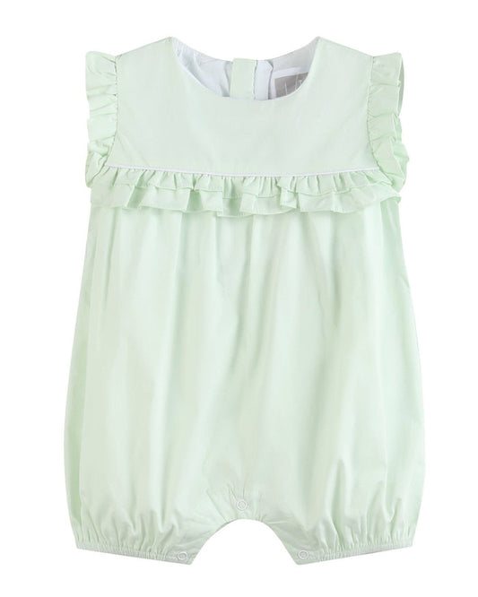 Mint Green Ruffle Jumper Romper - Lil Cactus